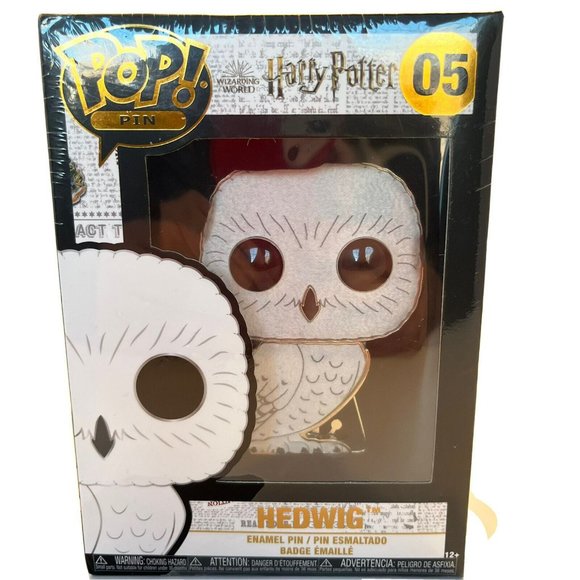 Funko Pop Harry Potter Pins NIB Set Of 3 Hermione Dumbledore Hedwig - Picture 4 of 9